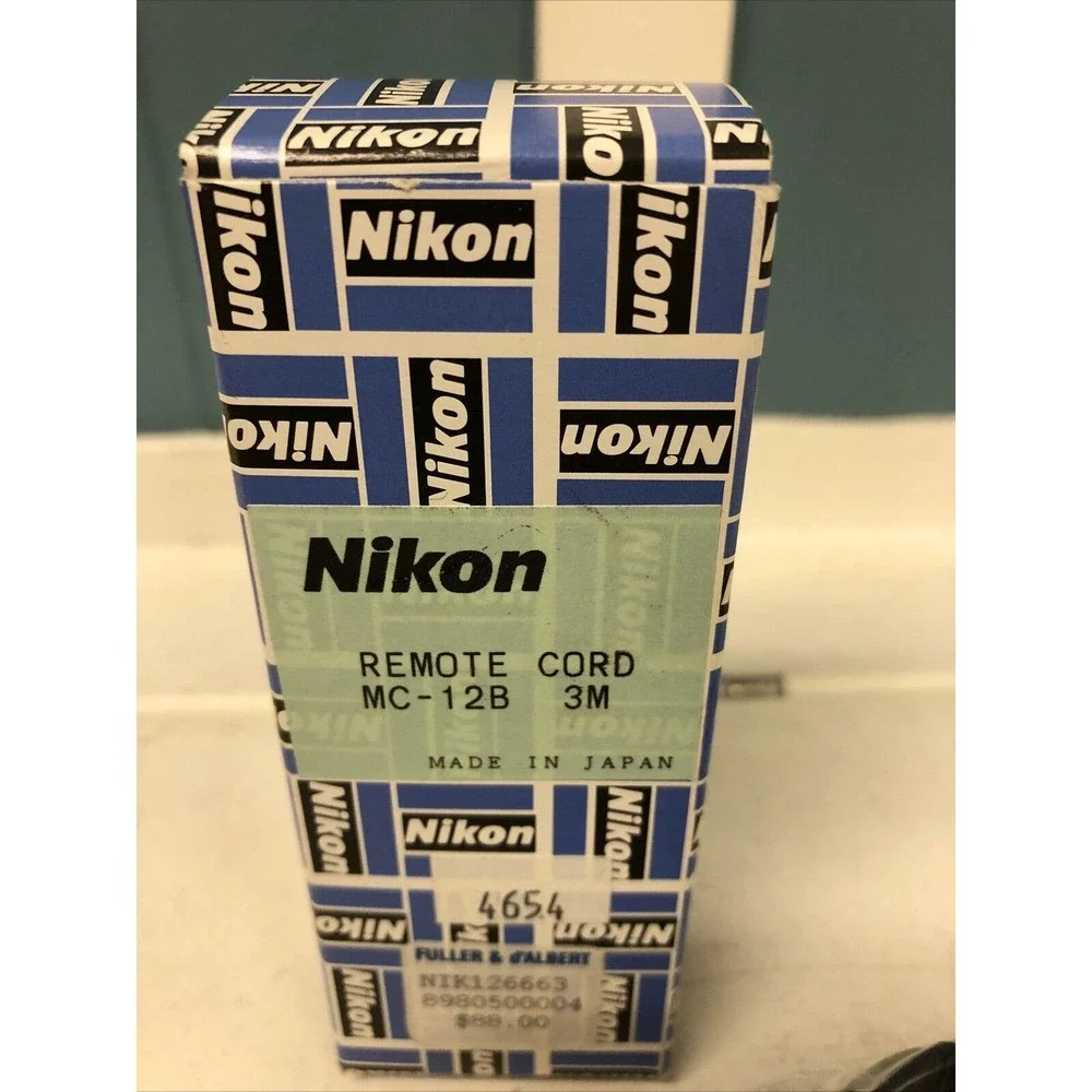 GENUINE NIKON MC-12B REMOTE SHUTTER RELEASE CORD‎ New In Box